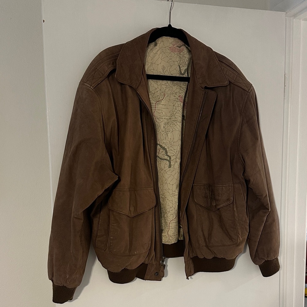 Men's Brown Leather Jacket
